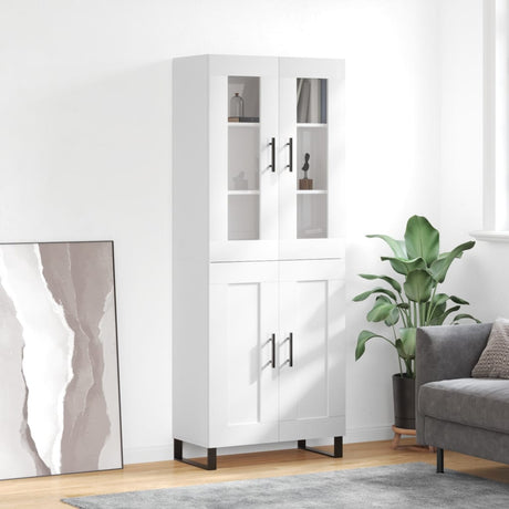 Highboard 69.5X34X180 Cm Engineered Wood