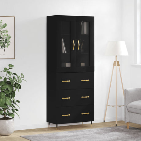 Highboard 69.5X34X180 Cm Engineered Wood