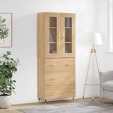 Highboard 69.5X34X180 Cm Engineered Wood