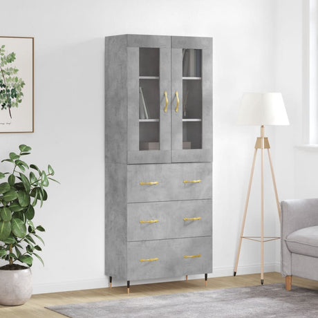 Highboard 69.5X34X180 Cm Engineered Wood
