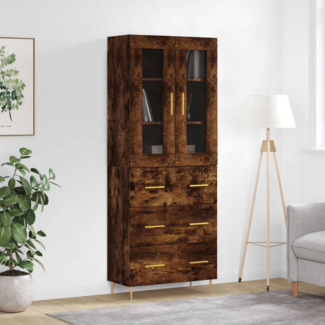 Highboard 69.5X34X180 Cm Engineered Wood