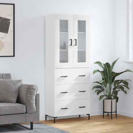 Highboard 69.5X34X180 Cm Engineered Wood