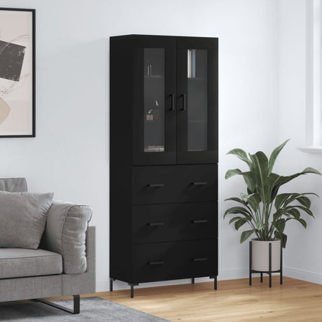 Highboard 69.5X34X180 Cm Engineered Wood