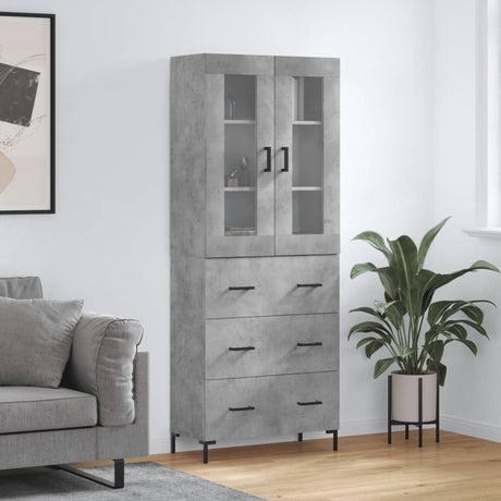 Highboard 69.5X34X180 Cm Engineered Wood