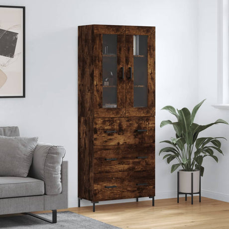 Highboard 69.5X34X180 Cm Engineered Wood