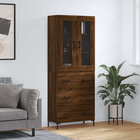 Highboard 69.5X34X180 Cm Engineered Wood