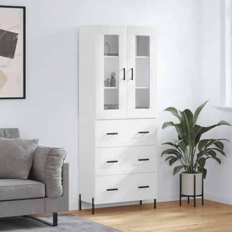 Highboard 69.5X34X180 Cm Engineered Wood