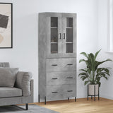 Highboard 69.5X34X180 Cm Engineered Wood