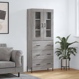 Highboard 69.5X34X180 Cm Engineered Wood