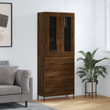 Highboard 69.5X34X180 Cm Engineered Wood