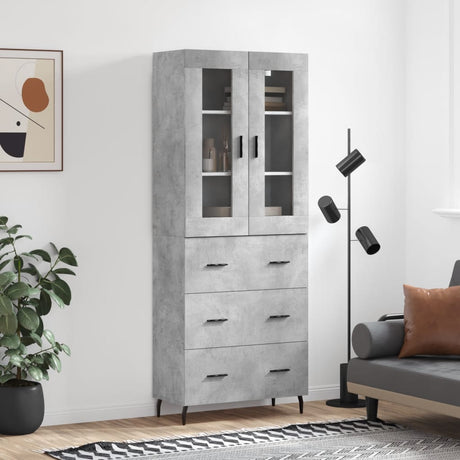 Highboard 69.5X34X180 Cm Engineered Wood