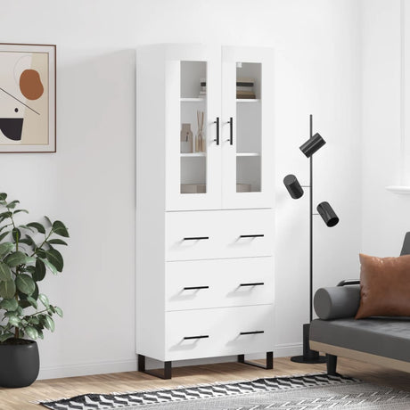 Highboard 69.5X34X180 Cm Engineered Wood