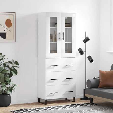 Highboard 69.5X34X180 Cm Engineered Wood