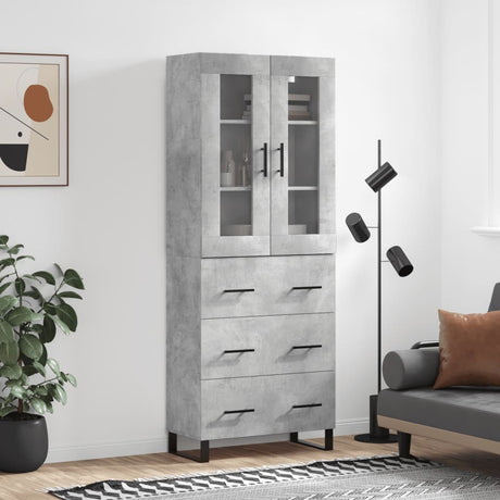 Highboard 69.5X34X180 Cm Engineered Wood