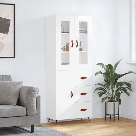 Highboard 69.5X34X180 Cm Engineered Wood