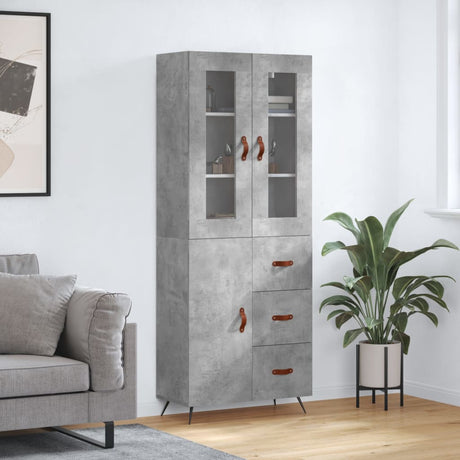 Highboard 69.5X34X180 Cm Engineered Wood
