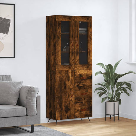 Highboard 69.5X34X180 Cm Engineered Wood