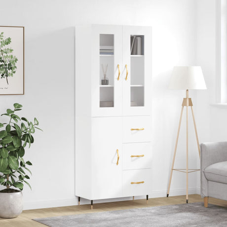 Highboard 69.5X34X180 Cm Engineered Wood