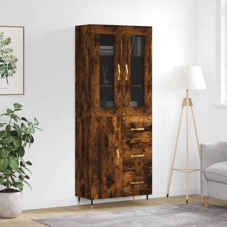 Highboard 69.5X34X180 Cm Engineered Wood