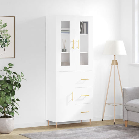 Highboard 69.5X34X180 Cm Engineered Wood