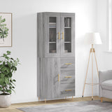 Highboard 69.5X34X180 Cm Engineered Wood