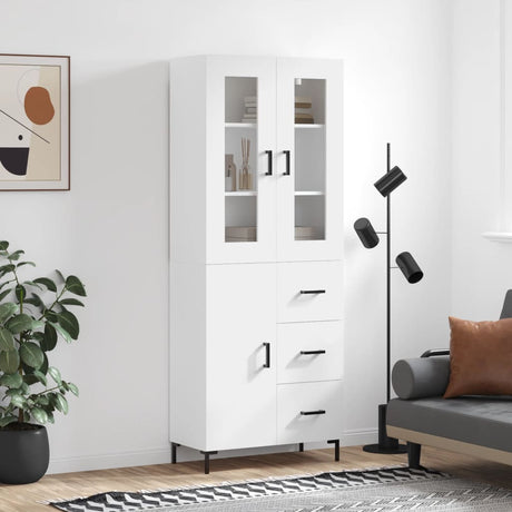 Highboard 69.5X34X180 Cm Engineered Wood