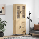 Highboard 69.5X34X180 Cm Engineered Wood