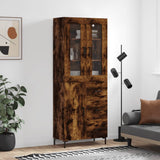 Highboard 69.5X34X180 Cm Engineered Wood