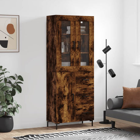 Highboard 69.5X34X180 Cm Engineered Wood