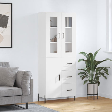 Highboard 69.5X34X180 Cm Engineered Wood