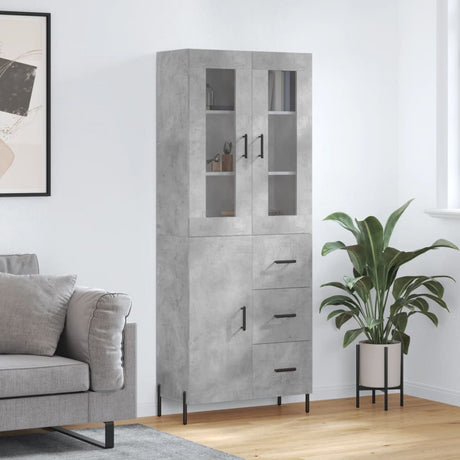 Highboard 69.5X34X180 Cm Engineered Wood