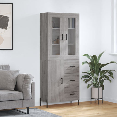 Highboard 69.5X34X180 Cm Engineered Wood
