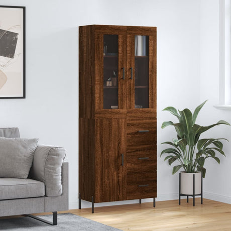 Highboard 69.5X34X180 Cm Engineered Wood