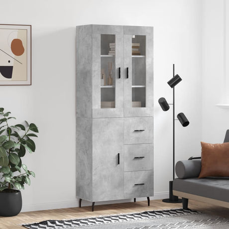 Highboard 69.5X34X180 Cm Engineered Wood