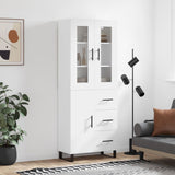 Highboard 69.5X34X180 Cm Engineered Wood