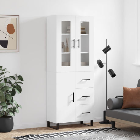 Highboard 69.5X34X180 Cm Engineered Wood