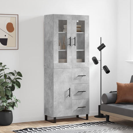 Highboard 69.5X34X180 Cm Engineered Wood