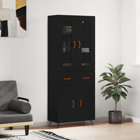 Highboard 69.5X34X180 Cm Engineered Wood