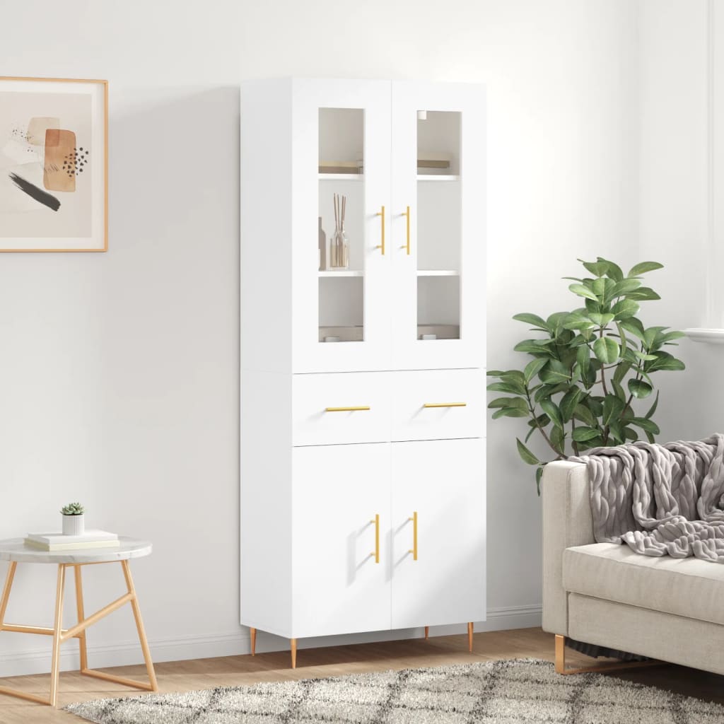 Highboard 69.5X34X180 Cm Engineered Wood