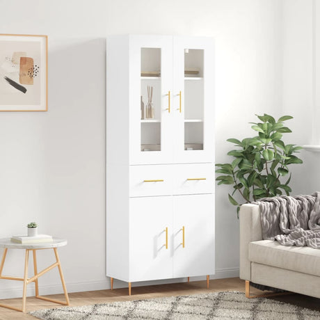 Highboard 69.5X34X180 Cm Engineered Wood