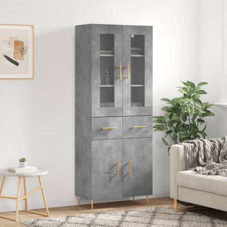 Highboard 69.5X34X180 Cm Engineered Wood