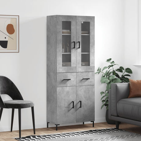 Highboard 69.5X34X180 Cm Engineered Wood