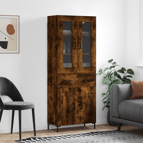 Highboard 69.5X34X180 Cm Engineered Wood