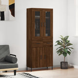 Highboard 69.5X34X180 Cm Engineered Wood