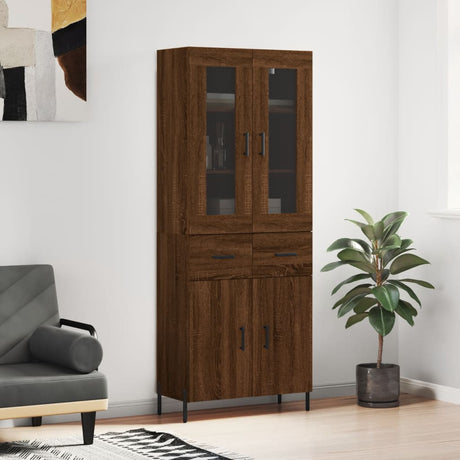 Highboard 69.5X34X180 Cm Engineered Wood