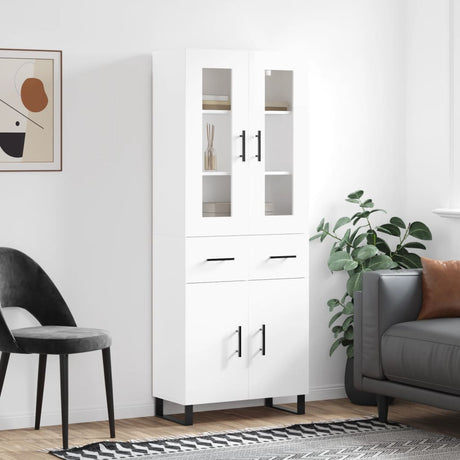 Highboard 69.5X34X180 Cm Engineered Wood