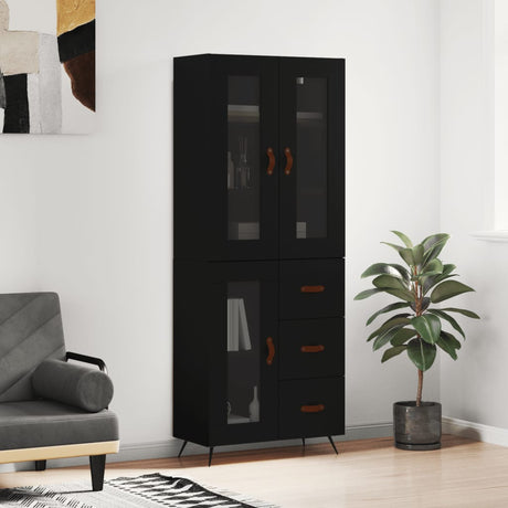 Highboard 69.5X34X180 Cm Engineered Wood