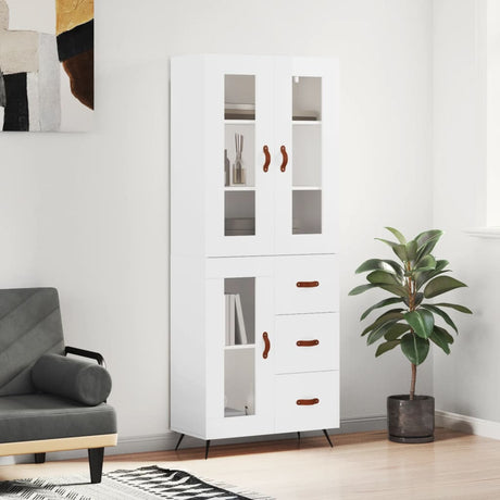 Highboard 69.5X34X180 Cm Engineered Wood
