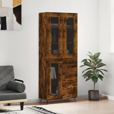 Highboard 69.5X34X180 Cm Engineered Wood