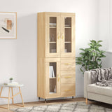 Highboard 69.5X34X180 Cm Engineered Wood
